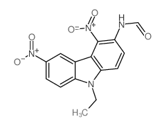 Formamide, N-(9-ethyl-4,6-dinitro-9H-carbazol-3-yl)- 结构式