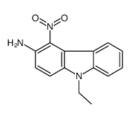 9-乙基-4-硝基-9H-咔唑-3-胺 结构式
