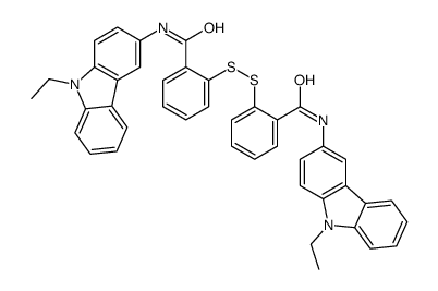 Benzamide, 2,2'-dithiobis[N-(9-ethyl-9H-carbazol-3-yl)- (9CI) 结构式