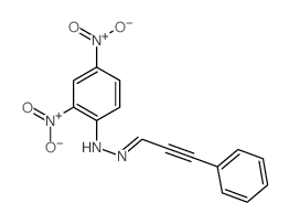 2-Propynal, 3-phenyl-, 2-(2,4-dinitrophenyl)hydrazone 结构式