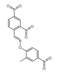 2,4-二硝基苯甲醛 O-(2-甲基-4-硝基苯基)肟 (E)-构型 结构式