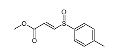2-Propenoic acid, 3-[(4-methylphenyl)sulfinyl]-, methyl ester, (2E)- 结构式