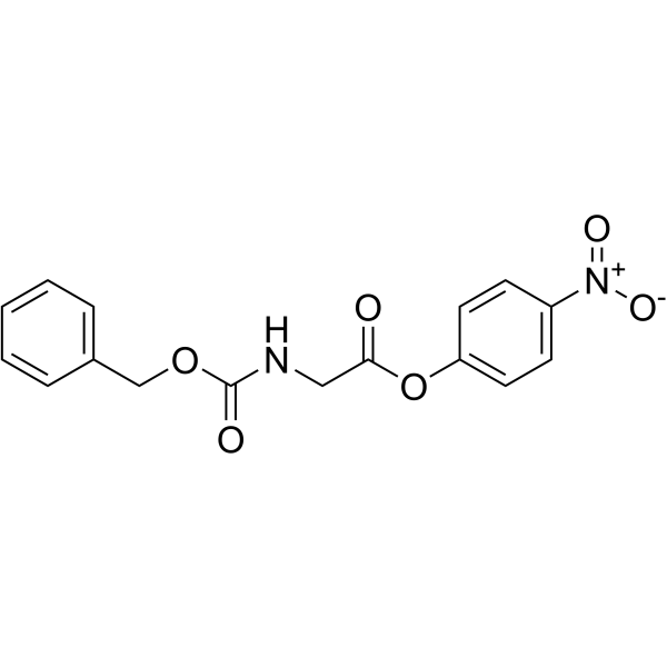 N-苄氧羰基甘氨酸-4-硝基苯酯 结构式