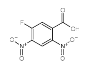 2,4-二硝基-5-氟苯甲酸 结构式