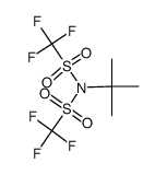N-叔丁基-1,1,1-三氟-N-((三氟甲基)磺酰基)甲磺酰胺 结构式