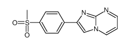 2-[对甲磺酰基苯基]咪唑并[1,2-a]嘧啶 结构式