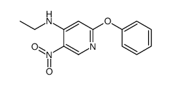 4-Pyridinamine, N-ethyl-5-nitro-2-phenoxy- 结构式