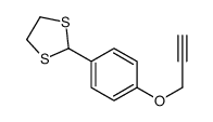 2-(4-丙-2-炔氧基苯基)-1,3-二硫戊环 结构式