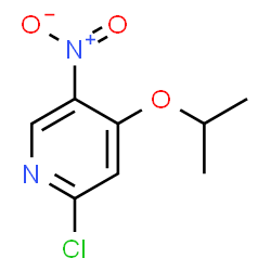 2-氯-4-异丙氧基-5-硝基吡啶 结构式