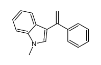 1-甲基-3-(1-苯基乙烯基)-1H-吲哚 结构式