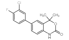6-(3-氯-4-氟苯基)-4,4-二甲基-1H-苯并[d][1,3]噁嗪-2(4H)-酮 结构式