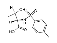 N-对甲苯磺酰基-L-苏氨酸 结构式