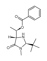 5-[1-(苯甲酰氧基)乙基]-2-叔丁基-3-甲基-4-咪唑烷酮 [2R-[2α,5β(R*)]]- 结构式