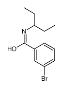 3-bromo-N-pentan-3-yl-benzamide 结构式