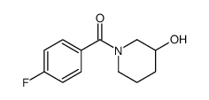 1-(4-氟苯甲酰基)-3-哌啶醇 结构式