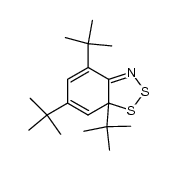 4,6,7a-三叔丁基-7aH-1,2,3-苯并二噻唑 结构式