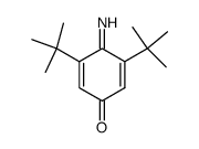 2,6-二叔丁基-1,4-苯醌-1-亚胺 结构式