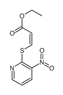 2-Propenoic acid, 3-[(3-nitro-2-pyridinyl)thio]-, ethyl ester, (Z)- (9CI) 结构式