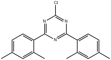 2-氯-4,6-双(2,4-二甲基苯基)-1,3,5-三嗪 结构式