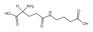 N-γ-L-谷氨酰-4-氨基丁酸 结构式