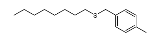 Benzene, 1-methyl-4-[(octylthio)methyl]- 结构式