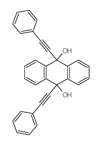 9,10-二(苯基乙炔基)-9,10-二氢蒽-9,10-二醇 结构式