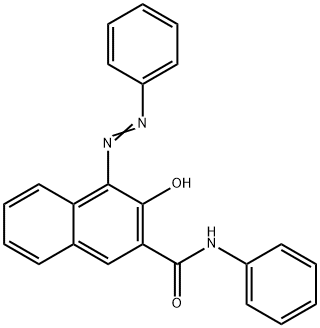 3-羟基-N-苯基-4-苯偶氮基-2-萘甲酰胺 结构式