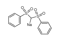 1,1'-[亚甲基双(磺酰基)]二苯负离子(1-)钠盐 结构式