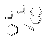 Benzene, 1,1'-[[1-(2-propyn-1-yl)-4-penten-1-ylidene]bis(sulfonyl)]bis- 结构式