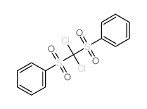 Benzene, 1,1'-[(dichloromethylene)bis(sulfonyl)]bis- (9CI) 结构式