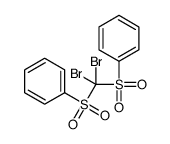 1,1'-[(二溴亚甲基)双(磺酰基)]二苯 结构式