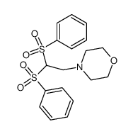 4-[2,2-双(苯磺酰基)乙基]吗啉 结构式