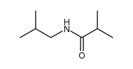2-甲基-N-(2-甲基丙基)丙酰胺 结构式