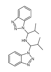 1H-Benzotriazole-1-methanamine, N-[1-(1H-benzotriazol-1-yl)-2-methylpropyl]-α-(1-methylethyl)- 结构式