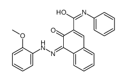 3-羟基-4-[(2-甲氧基苯基)偶氮]-N-苯基萘-2-甲酰胺 结构式