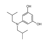 5-[二(2-甲基丙基)氨基]苯-1,3-二酚 结构式