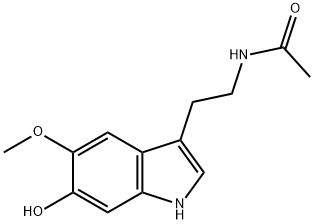 6-羟基褪黑激素 结构式