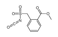 邻甲氧基羰基苄基磺酰基异氰酸酯 结构式