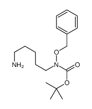 (5-氨基戊基)(苯基甲氧基)氨基甲酸叔丁酯 结构式