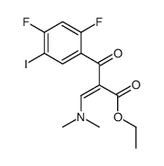2-(2,4-二氟-5-碘苯甲酰基)-3-二甲胺基丙烯酸乙酯 结构式