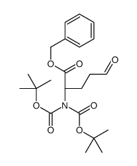Benzyl N,N-bis(tert-butoxycarbonyl)-5-oxo-D-norvalinate 结构式