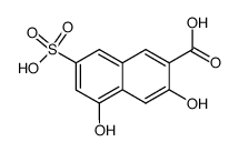 3,5-二羟基-7-磺基-2-萘甲酸 结构式