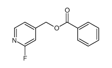 4-Pyridinemethanol, 2-fluoro-, 4-benzoate 结构式