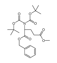 1-Benzyl 5-Methyl N,N-bis(tert-butoxycarbonyl)-D-glutaMate 结构式