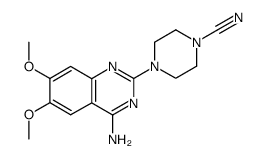 4-(4-氨基-6,7-二甲氧基-2-喹唑啉基)-1-哌嗪甲腈 结构式