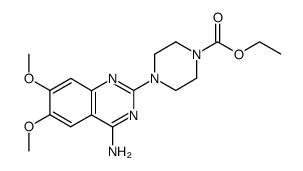 1-Piperazinecarboxylic acid, 4-(4-amino-6,7-dimethoxy-2-quinazolinyl)-, ethyl ester 结构式