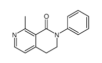 3,4-二氢-8-甲基-2-苯基-2,7-萘啶-1(2H)-酮 结构式