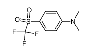 N,N-二甲基-4-[(三氟甲基)磺酰基]苯胺 结构式