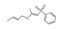 Benzene, [[2-(2-butenyloxy)-1-propenyl]sulfonyl]-, (E,E)- (9CI) 结构式