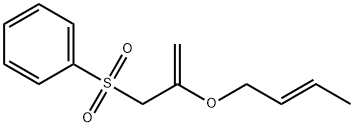 Benzene, [[2-(2-butenyloxy)-2-propenyl]sulfonyl]-, (E)- (9CI) 结构式